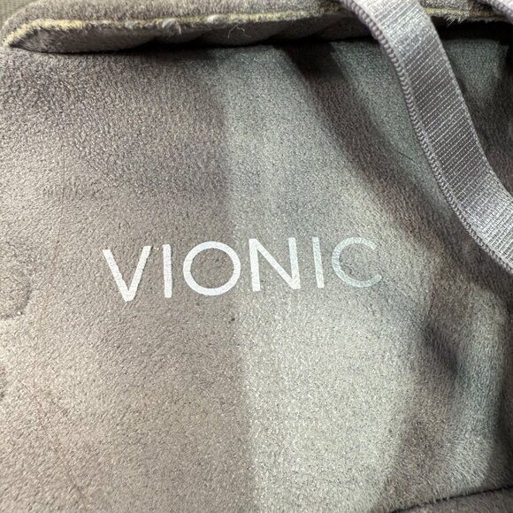 Vionic Claire Womens Size 9 Gray Suede Slip-On Mule Sandals With Elastic Straps - Picture 4 of 9